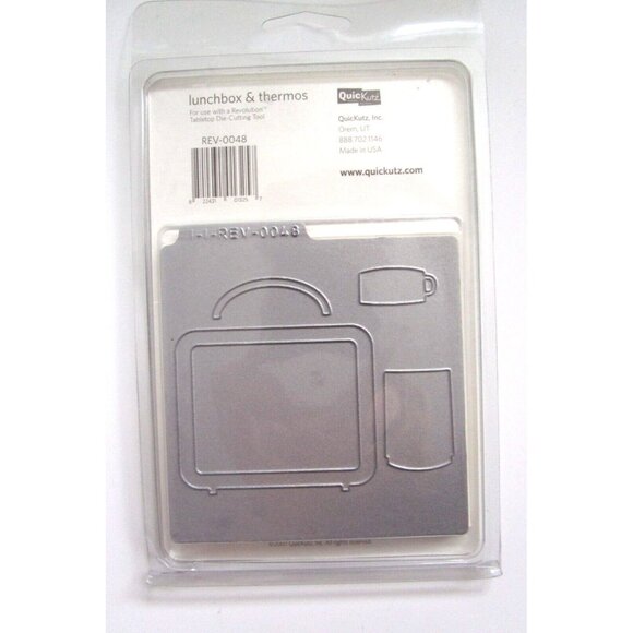 QuicKutz "Lunchbox & Thermos" - One Die Cut "REV 0048 Revolution Die" - 2007 NOS - Picture 8 of 8